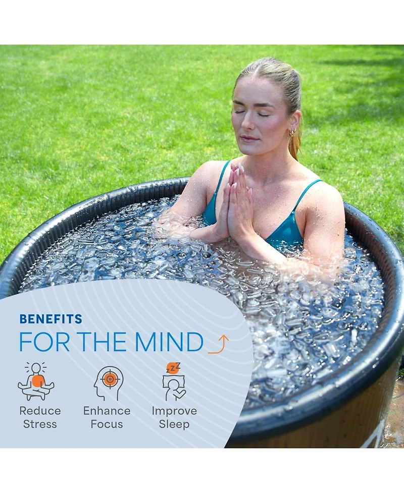 LifePro NordPod Plus Xl Portable Ice Bath Tub – Cold Plunge Tub for Athletes with All-Weather Lid & Air Pump for Outdoor Use