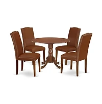 East West Furniture Dining Room Set Mahogany