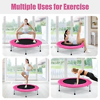 36 Inch Mini Folding Trampoline Portable Recreational Fitness Rebounder