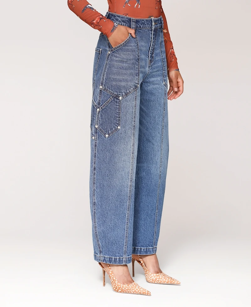Avec Les Filles Women's Carpenter Barrel Leg Jeans