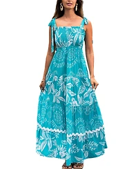 Cupshe Women's Sweet Side Tropical Maxi Beach Dress