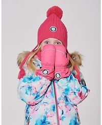 Deux par Deux Baby Girl Winter Mittens Play Flash Coral - Baby