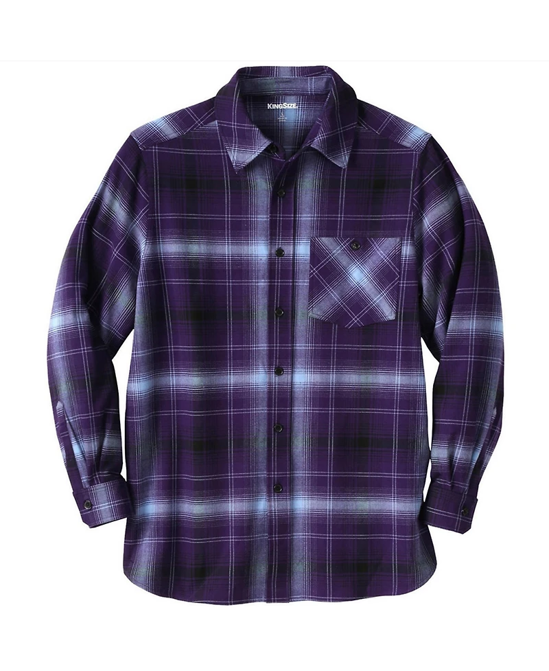 KingSize Big & Tall Stretch Flannel Shirt