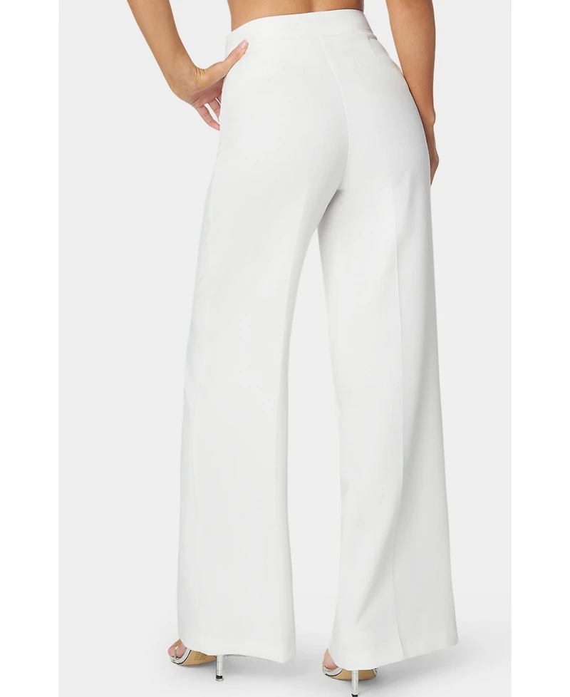 Bebe High Waist Wide Leg Pant