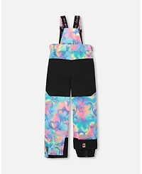 Deux par Girl Two-Piece Teknik Snowsuit Rainbow Heart Print