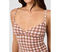 WeWoreWhat Women's Crossover Sleep Cami Tank Top