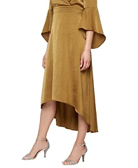 Sl Fashions Women's Bell Sleeve A-Line Dress