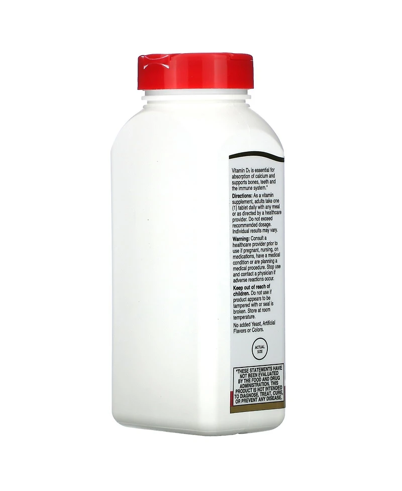 21st Century Vitamin D3 25 mcg (1 000 Iu)