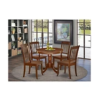 East West Furniture Dining Room Set Mahogany