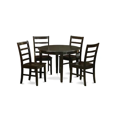 East West Furniture 5 Pc Kitchen Table set-Dining Table and 4 dinette Chairs