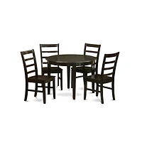 East West Furniture 5 Pc Kitchen Table set-Dining Table and 4 dinette Chairs