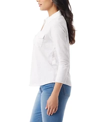 Gloria Vanderbilt Women's Ashten 3/4-Sleeve Shirt