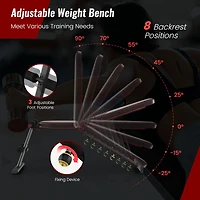 Adjustable Weight Bench for Full Body Strength Training