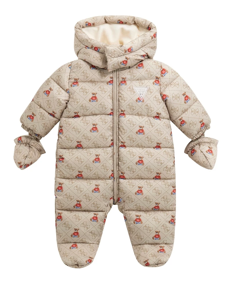 Guess Baby Kids Hooded Padded Pram Coverall