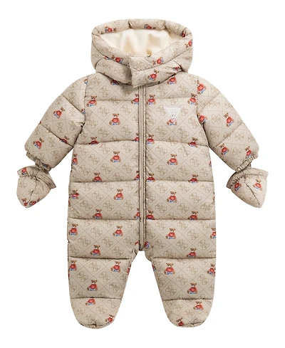 Guess Baby Kids Hooded Padded Pram Coverall
