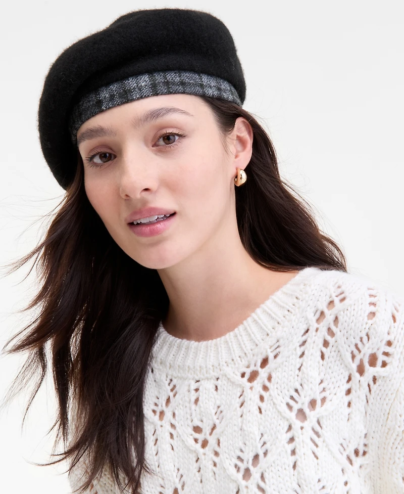 On 34th Knit Beret, Macy's Exclusive