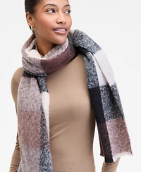 On 34th Brushed Buffalo Plaid Blanket Wrap, Macy's Exclusive