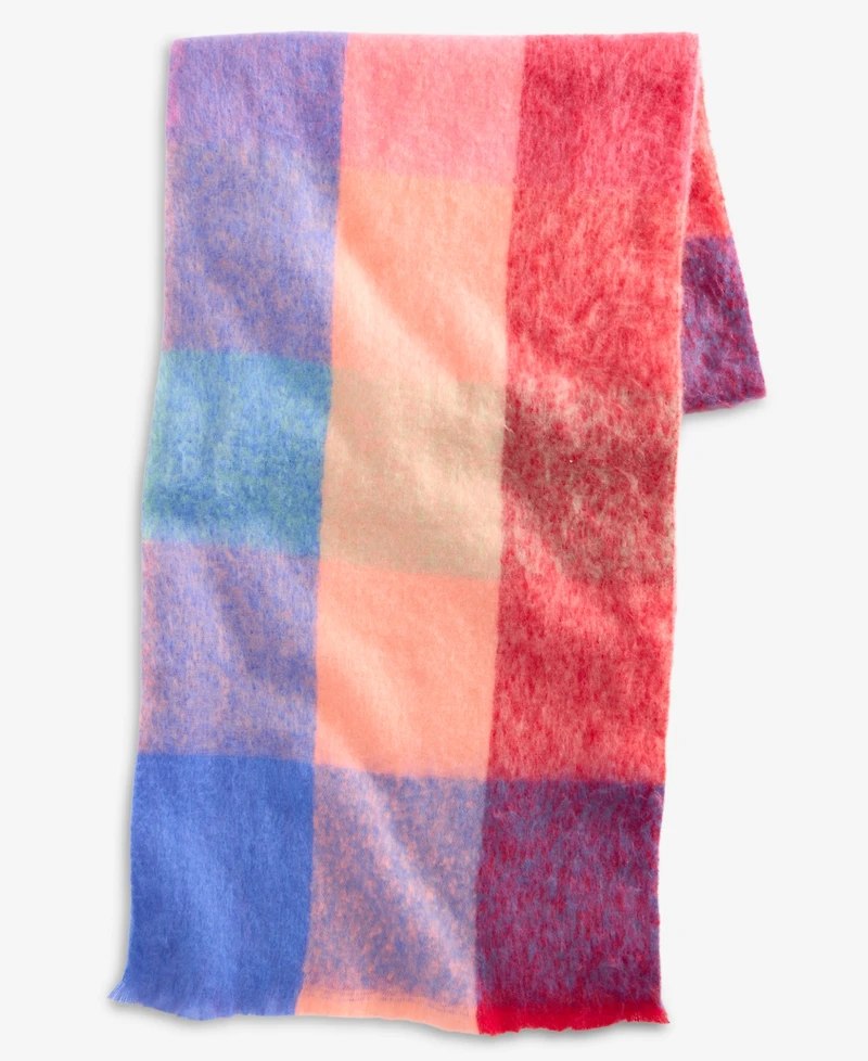 On 34th Brushed Buffalo Plaid Blanket Wrap, Macy's Exclusive