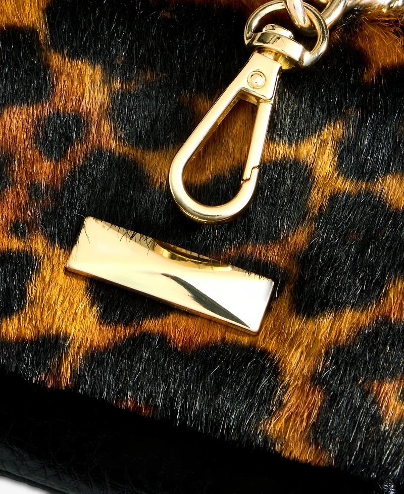 I.n.c. International Concepts Taylah Leopard Print Calf Hair Mini Bag, Macy's Exclusive