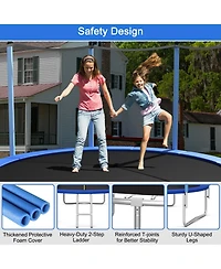 Outdoor Trampoline with Safety Closure Net - 10 Feet