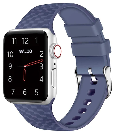 Waloo Carbon Fiber Silicone Replacement Band for Apple Watch