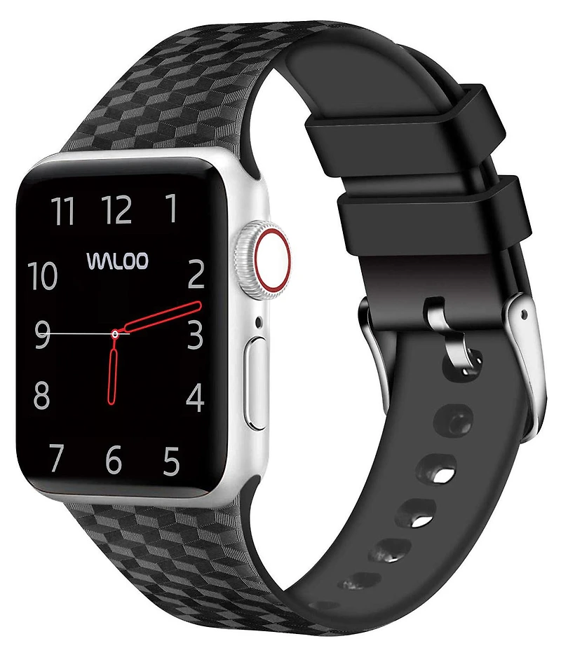 Waloo Carbon Fiber Silicone Replacement Band for Apple Watch