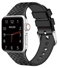 Waloo Carbon Fiber Silicone Replacement Band for Apple Watch
