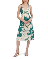 Laundry By Shelli Segal Women's Sleeveless V Neck Midi Dress