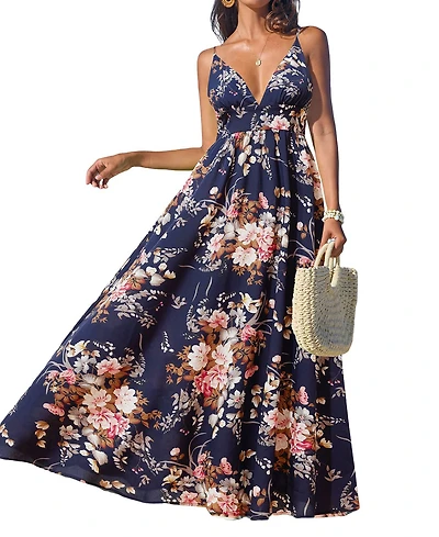 Cupshe Women's Spring Forward Floral Maxi Beach Dress