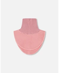 Deux par Girl Polar Fleece and Knit Neckwarmer Dusty Pink - Toddler|Child