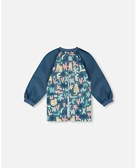 Deux par Deux Girl School Apron Cat Print