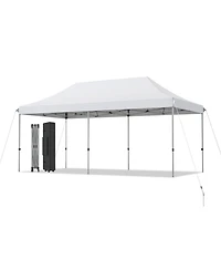 10x20 Ft Pop Up Canopy, Instant Setup Canopy Tent