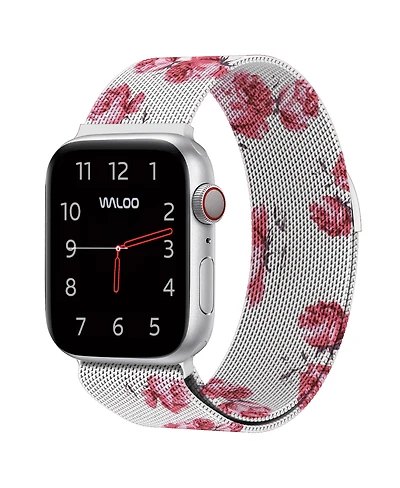 Waloo Floral Magnetic Mesh Replacement Band for Apple Watch