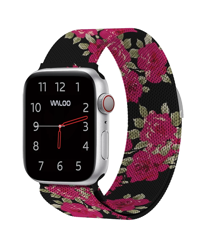 Waloo Floral Magnetic Mesh Replacement Band for Apple Watch