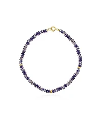 The Lovery Iolite Bead Bracelet 14K Gold