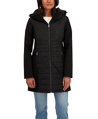Sebby Collection Women's 3/4 Mix Media Softshell