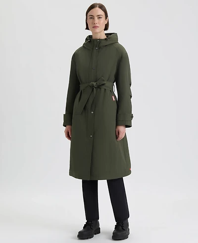 Hunter Women's Hooded Belt Trench Coat