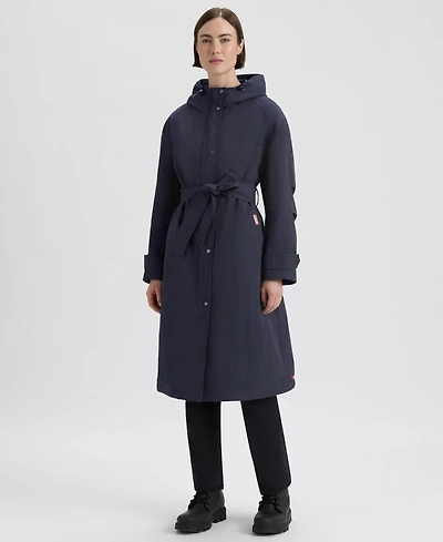 Hunter Women's Hooded Belt Trench Coat