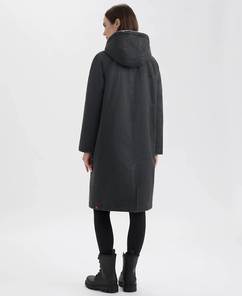 Hunter Women's Faux Fur-Lined Hood Coat