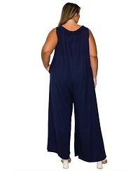 L I V D Plus Olson Wide Leg Pocket Jumpsuit