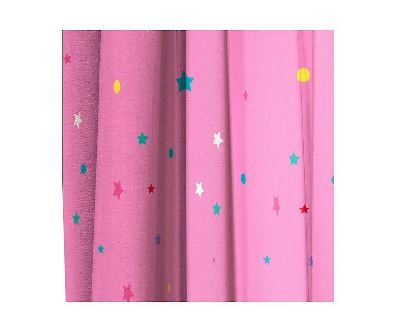 Sunny Side Up Minnie Mouse Curtains for Kids Bedroom 4-Piece Drape Set Pack of 2