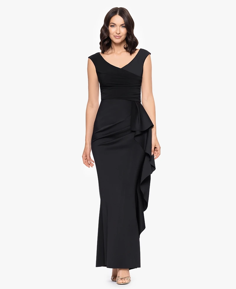 Betsy & Adam Women's Sleeveless V-Neck Dress