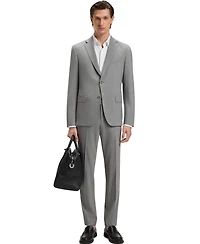 Boss by Hugo Boss Men's Washable Micro-Patterned Stretch Fabric Slim-Fit Suit