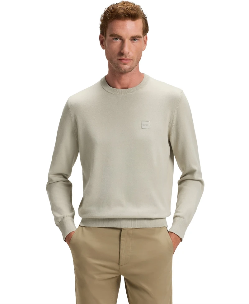 Boss by Hugo Boss Men's Cotton-Cashmere Regular-Fit Sweater