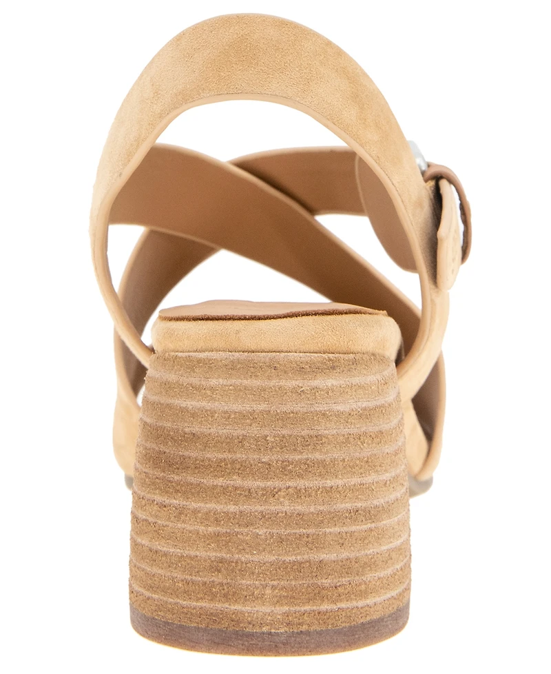 Gentle Souls Women's Mela Block Heel Dress Sandals