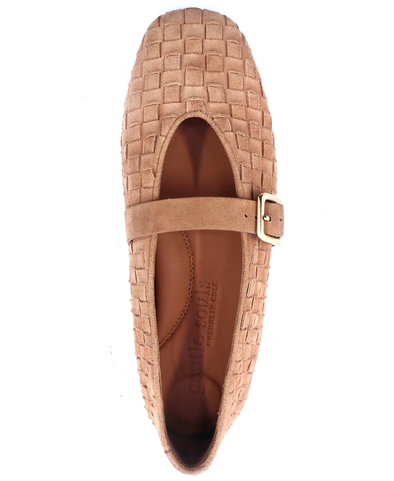 Gentle Souls Women's Winifred Woven Square Toe Flats