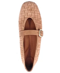 Gentle Souls Women's Winifred Woven Square Toe Flats