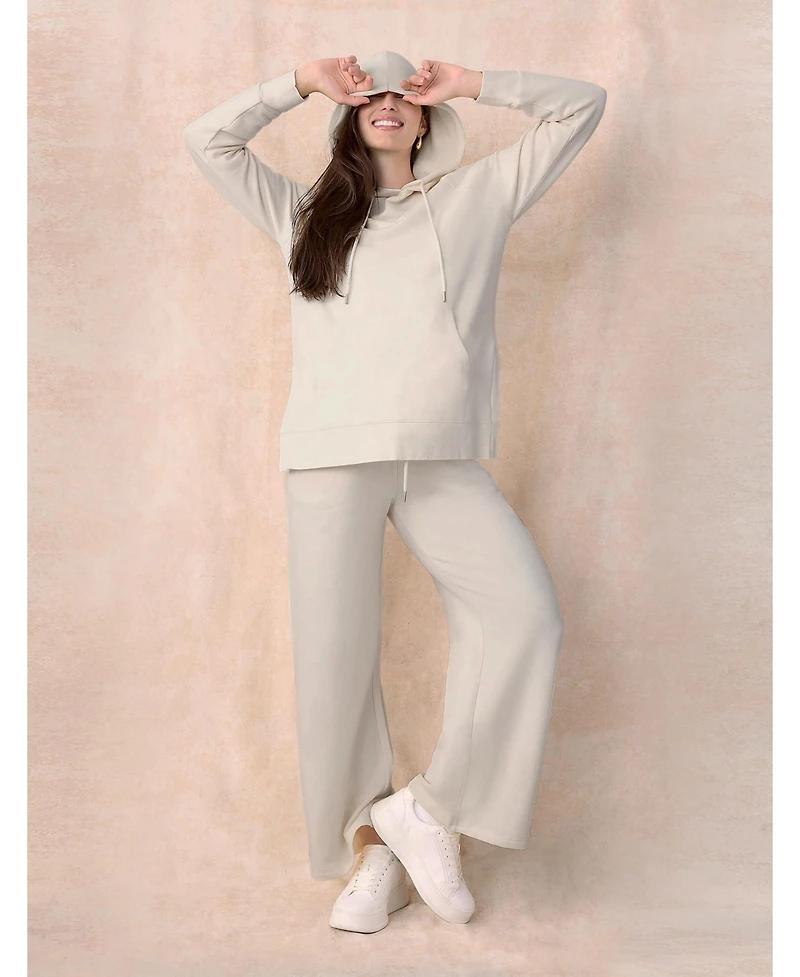 Women's Under the Belly Wide Leg Sweatpants - Motherhood Maternity