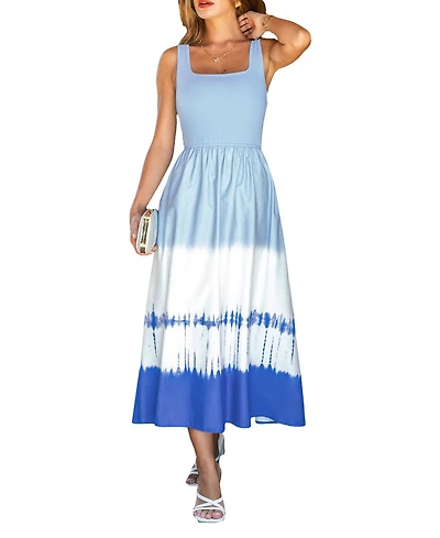 Cupshe Women's Lovely Day Ombre Midi Beach Dress