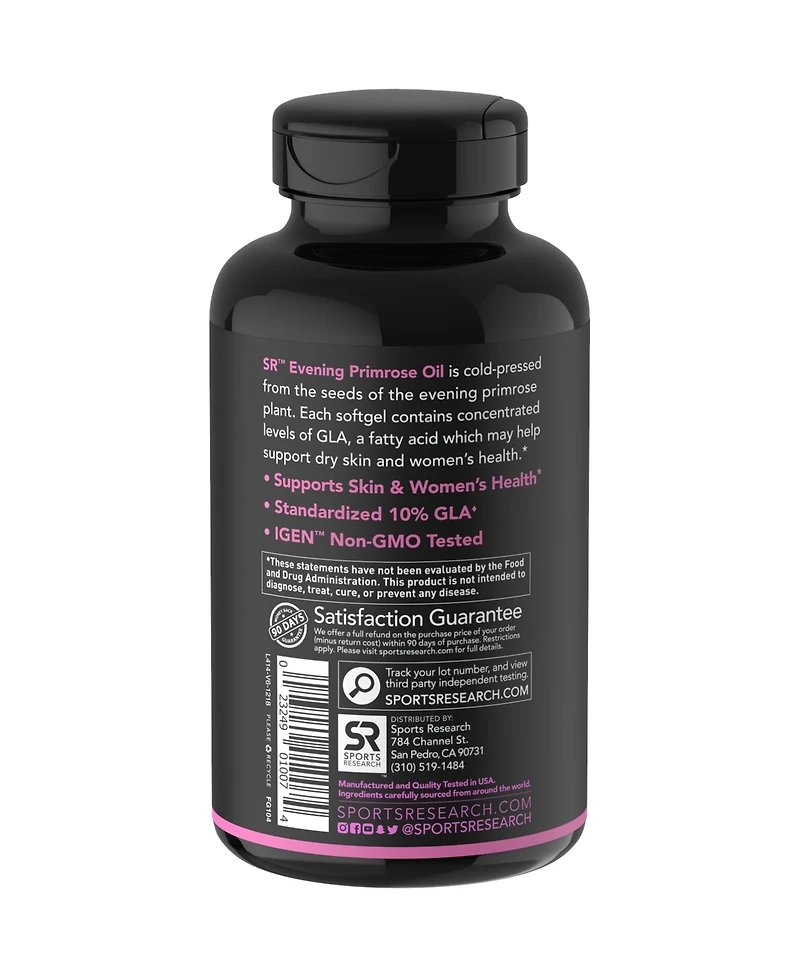 Sports Research Evening Primrose 1 300 mg
